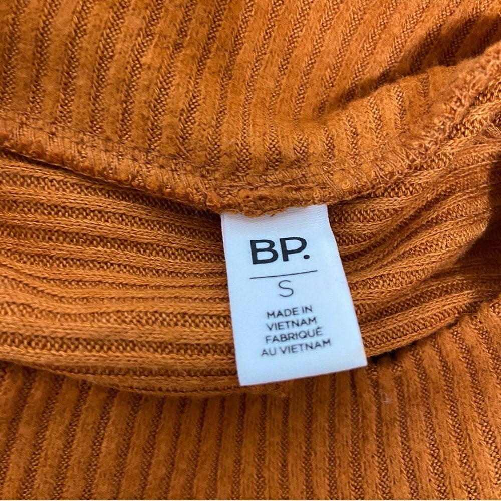 BP. Women's Lightweight Sweater Long Sleeve Orange Size Small - Picture 4 of 5